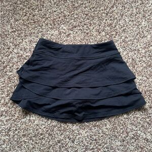 Athleta Girl skirt black tiered athletic